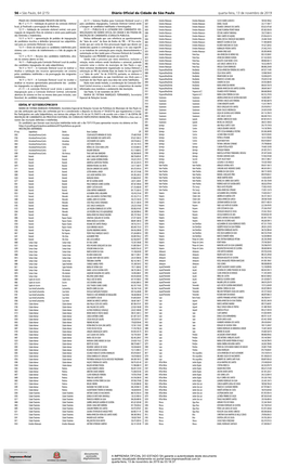 56 – São Paulo, 64 (215) Diário Oficial Da Cidade De São Paulo Quarta