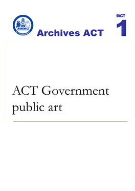 Archivesact Finding Aid ACT Government Public