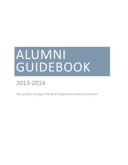 Alumni Guidebook 2013-2014