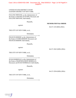 United States District Court Eastern District of New