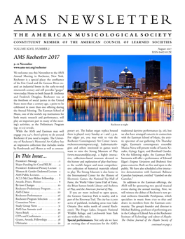 AMS Newsletter August 2017