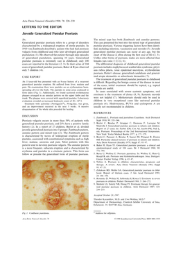 Juvenile Generalized Pustular Psoriasis