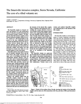 The Smartville Intrusive Complex, Sierra Nevada, California: the Core of a Rifted Volcanic Arc