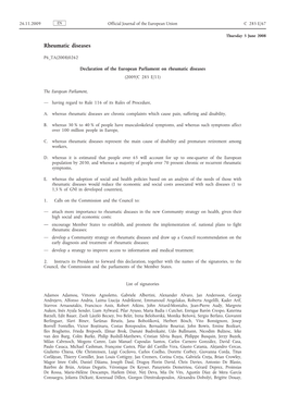 Rheumatic Diseases