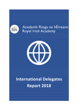 International Delegates Report 2018