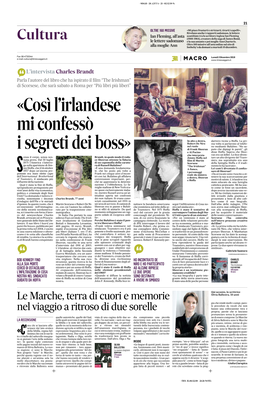 Così L'irlandese Mi Confessò I Segreti Del Boss