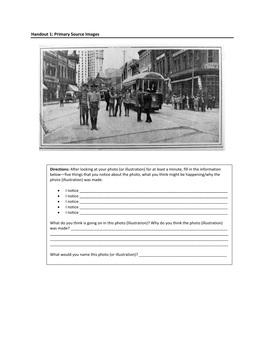 Handout 1: Primary Source Images