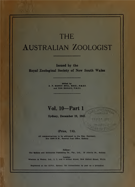 The Australian Zoologist