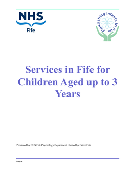 Services in Fife for Children Aged up to 3 Years