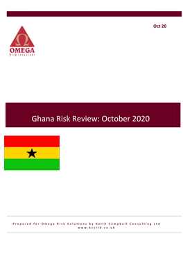Ghana Risk Review: October 2020
