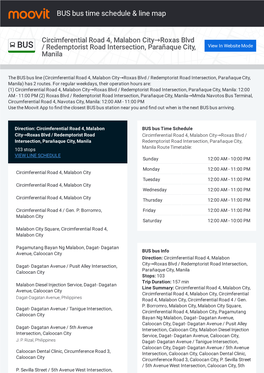 BUS Bus Time Schedule & Line Route