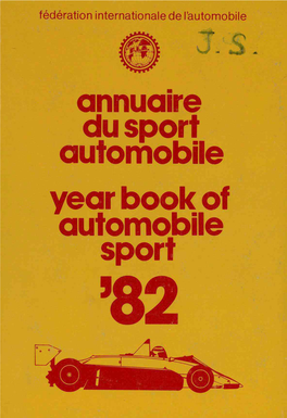 Annuaire Du Sport Automobile Year Book of Automobile Sport