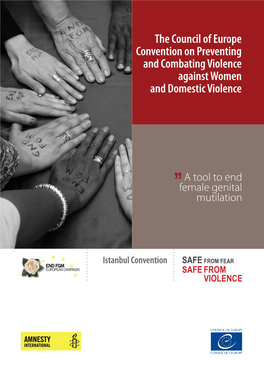 Istanbul Convention SAFE from FEAR SAFE from VIOLENCE the Council of Europe Convention on Preventing and Combating Violence Against Women and Domestic Violence