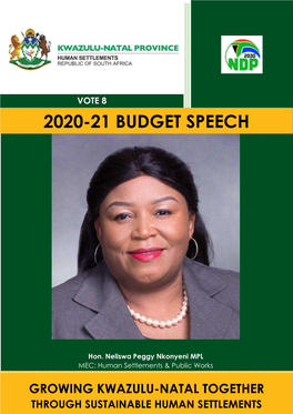 2020-21 Budget Speech