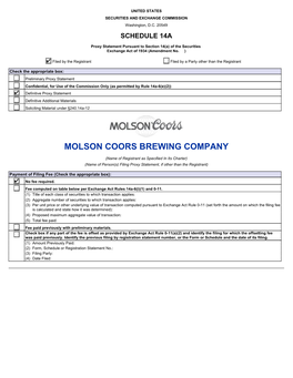 Molson Coors Brewing Company