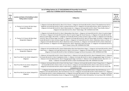 List of Polling Stations for 27 SHOLINGANALLUR Assembly Constituency Within the 4 CHENNAI SOUTH Parlimentry Constituency