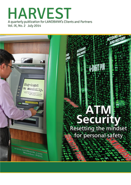 ATM Security Resetting the Mindset for Personal Safety HARVEST Magazine July 2014