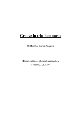 Groove in Trip-Hop Music