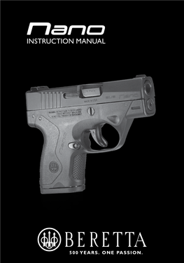 Instruction Manual 2 Always Keep This Manual with Your Firearm