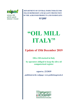 “Oil Mill Italy”