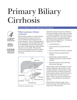 Primary Biliary Cirrhosis