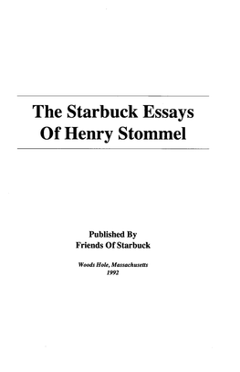 Of Henry Stoniniel