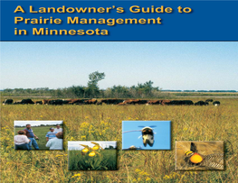 Landowner's Guide to Prairie Management in Minnesota