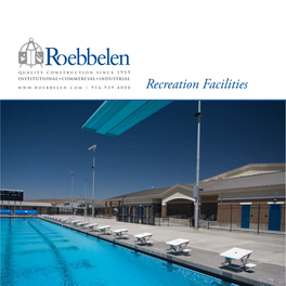 Recreation Facilities Award Winning Facilities