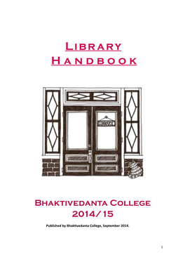 Library Handbook