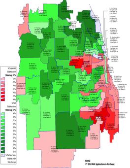 NE Illinois MAP Distribution – by State Representative