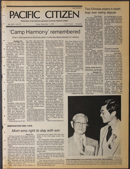 'Camp Harmony' Remembered Betty Hwang, 17, a Stu