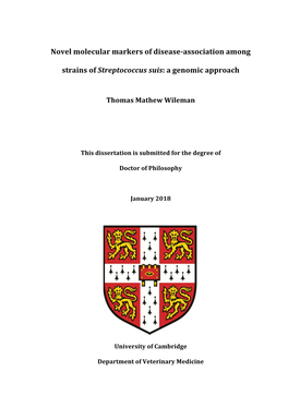 Novel Molecular Markers of Disease-Association Among Strains of Streptococcus Suis