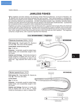 Jawless Fishes