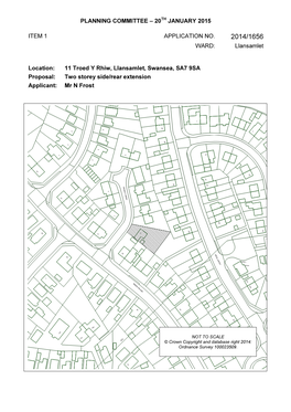 Planning Committee – 20Th January 2015 Item 1 Application No. Ward