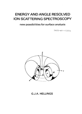 ENERGY and ANGLE RESOLVED ION SCATTERING SPECTROSCOPY New Possibilities for Surface Analysis