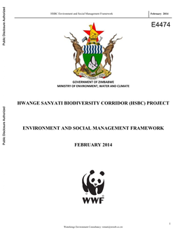 Hwange Sanyati Biodiversity Corridor (Hsbc) Project