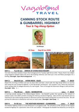 Canning Stock Route & Gunbarrel Highway