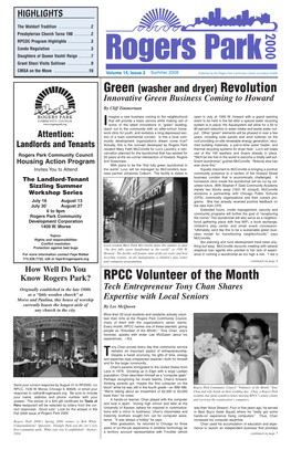 RPCC Volunteer of the Month