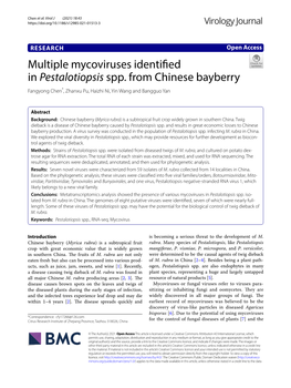 Multiple Mycoviruses Identified In