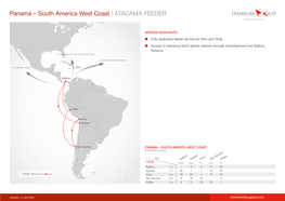 Panama – South America West Coast | ATACAMA FEEDER