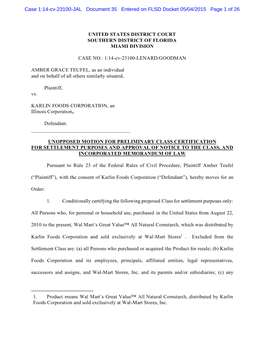 Case 1:14-Cv-23100-JAL Document 35 Entered on FLSD Docket 05/04/2015 Page 1 of 26
