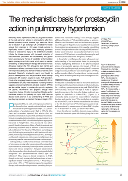 The Mechanistic Basis for Prostacyclin Action in Pulmonary Hypertension