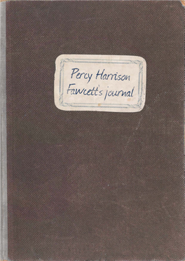 Percy Harrison Fawcett's Journal