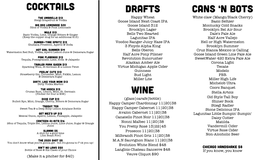 CANS 'N BOTS Cocktails Wine Drafts