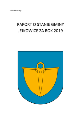 Raport O Stanie Gminy Jejkowice Za Rok 2019