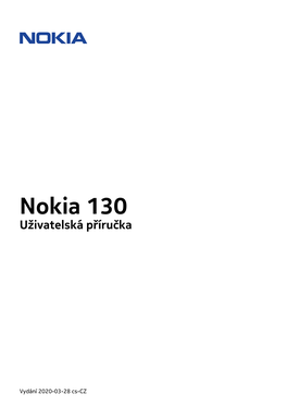 Nokia 130 Uživatelská Příručka Pdfdisplaydoctitle=True Pdflang=Cs-CZ