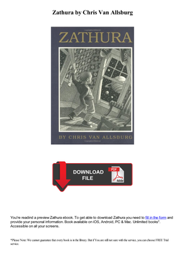 Zathura by Chris Van Allsburg