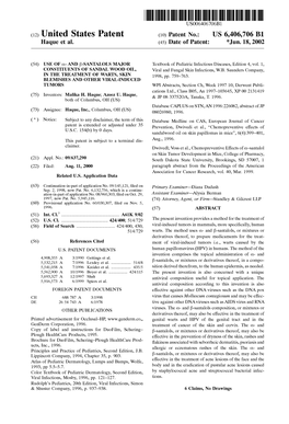 (12) United States Patent (10) Patent No.: US 6,406,706 B1 Haque Et Al