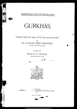 Compiled Under the Orders of the Government of India