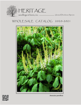 Heritage Seedlings & Liners 2019-20 Catalog